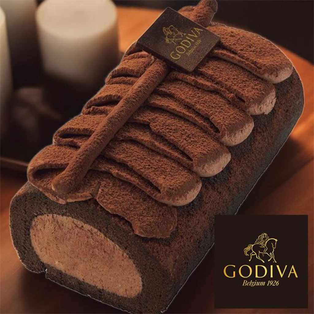 バレンタイン2025 ゴディバ チョコレートロールケーキ(冷凍)