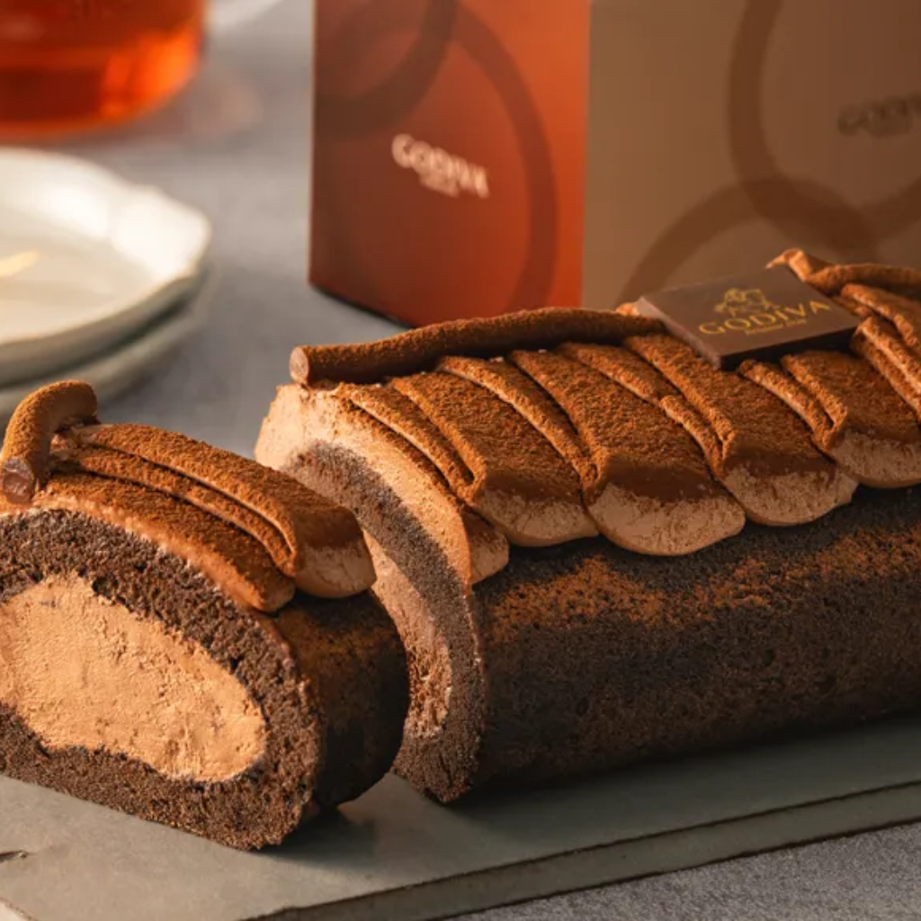 バレンタイン2025 ゴディバ チョコレートロールケーキ(冷凍)