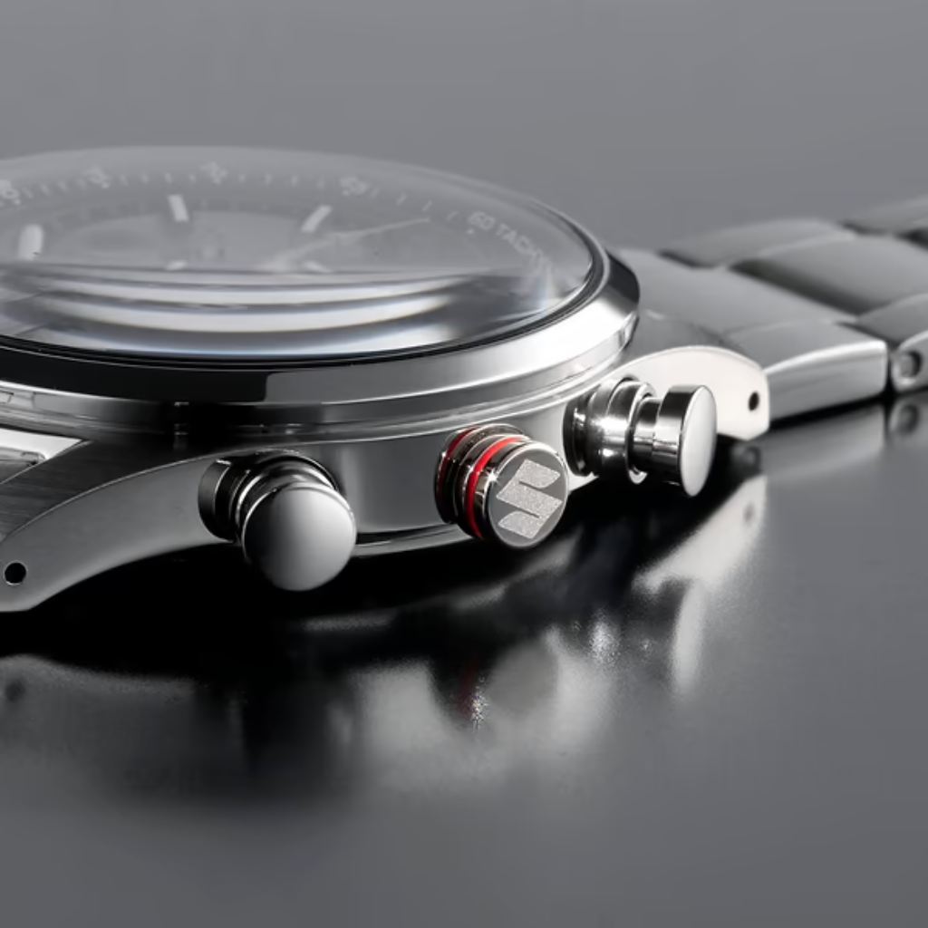 SUZUKI SWIF SPORT × SEIKO コラボレーション クロノグラフウォッチ【PREMIUM SILVER】