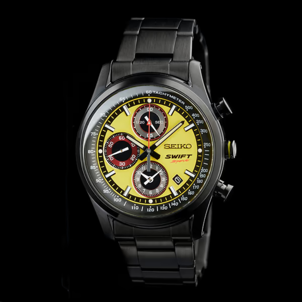 SUZUKI SWIF SPORT × SEIKO コラボレーション クロノグラフウォッチ【CHAMPION YELLOW】