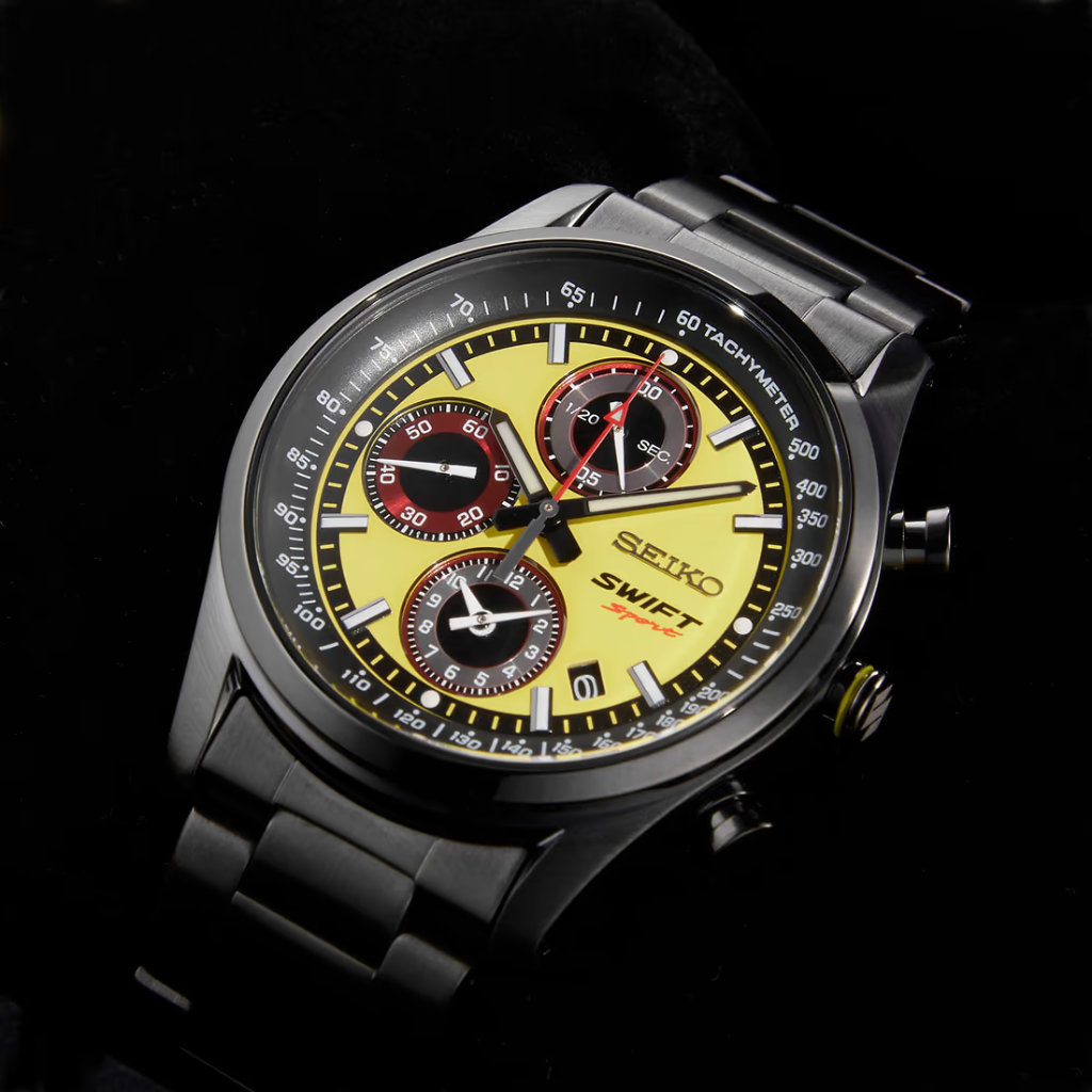 SUZUKI SWIF SPORT × SEIKO コラボレーション クロノグラフウォッチ【CHAMPION YELLOW】