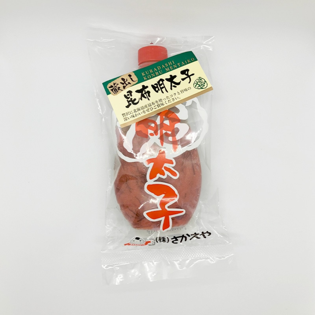 【さかえや2026年6月】③昆布入りチューブめんたいこ 180ｇ