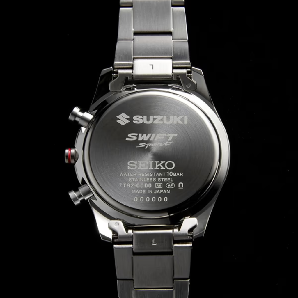 SUZUKI SWIF SPORT × SEIKO コラボレーション クロノグラフウォッチ【PREMIUM SILVER】