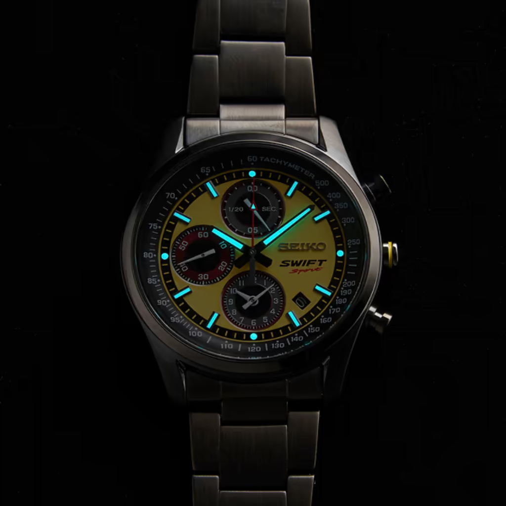 SUZUKI SWIF SPORT × SEIKO コラボレーション クロノグラフウォッチ【CHAMPION YELLOW】